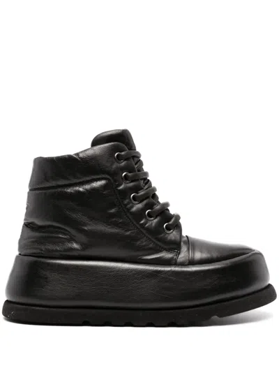 Marsèll Bombo 65mm Leather Lace-up Shoes In Black