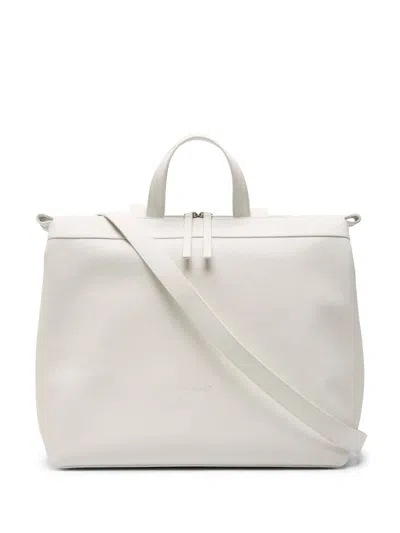 Marsèll Borso Leather Tote Bag In Weiss