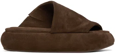 Marsèll Brown Ciambellona Sandals In 490 Chocolate