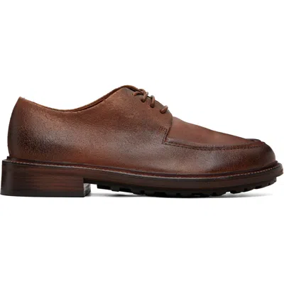 Marsèll Brown Gruboot Waxed Reversed Leather Derbys
