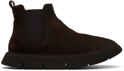 Marsèll Brown Intagliata Boots In 460 Dark Brown