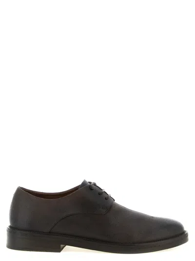 Marsèll Brown Solid Lace Up Shoes In Animal Print