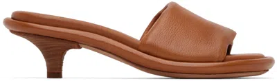Marsèll Brown Spilla Heeled Sandals In 340 Cork