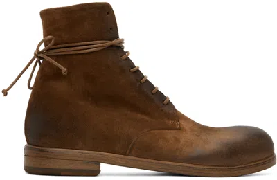 Marsèll Brown Zucca Media Boots In Walnut