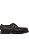 Marsèll Buckle-fastening Leather Monk Shoes In Black