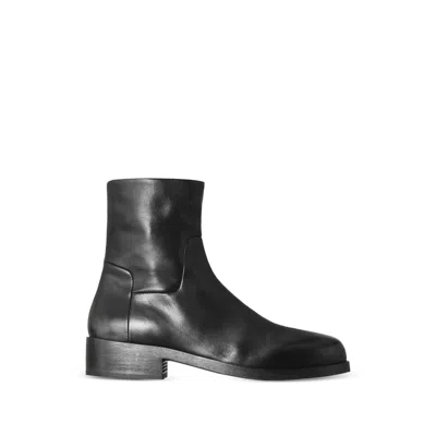 Marsèll Calf Leather Ankle Boot In Black