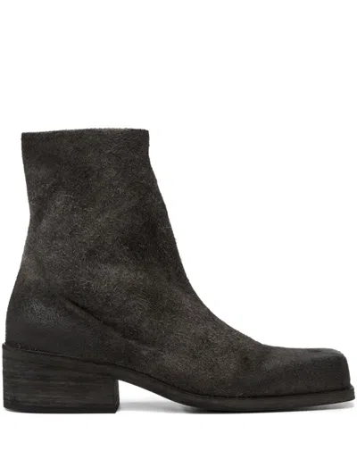 Marsèll Casello Square-toe Ankle Boots In Black