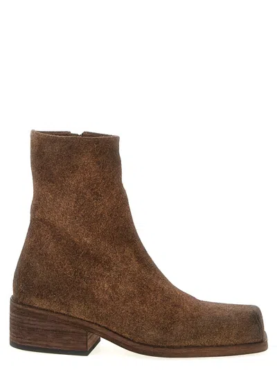 Marsèll 'cassello' Ankle Boots In Brown