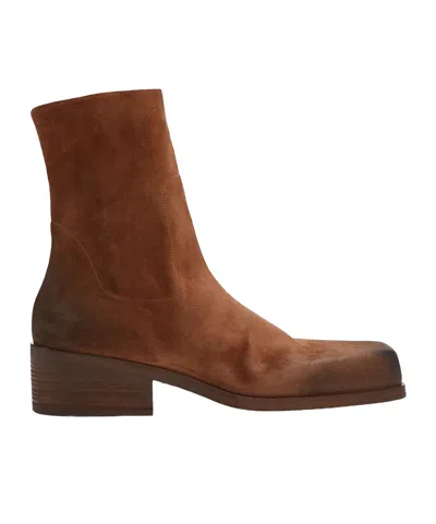 Marsèll Cassello Square Toe Ankle Boots In Multi