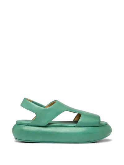 Marsèll Ciambellona Leather Sandals In Green