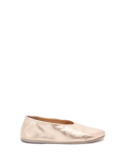 Marsèll Coltellaccio Ballet Flats In Gold