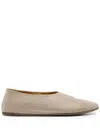 Marsèll Coltellaccio Leather Ballerina Shoes In Grey
