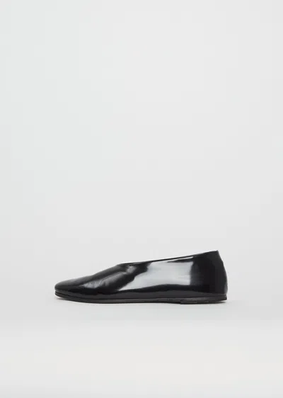 Marsèll Coltellaccio Patent Ballerina Flats In Black