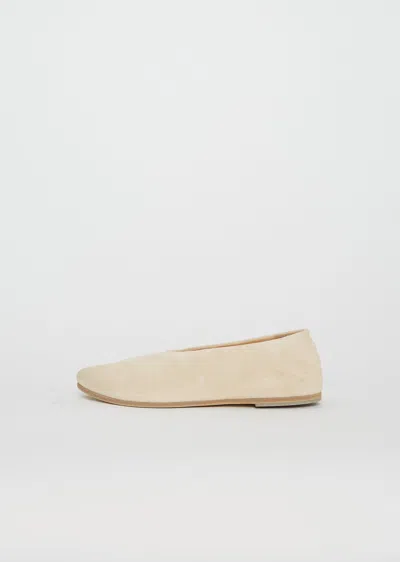 Marsèll Coltellaccio Suede Ballerina Flats In Neutral