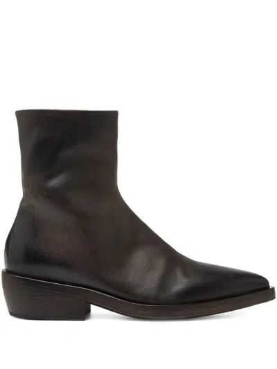 Marsèll Coneros Pointed Boots In Brown