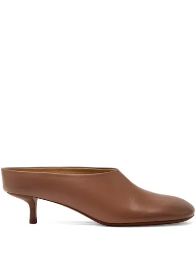 Marsèll Cotama Square-toe Mules In Brown