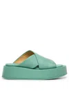 Marsèll Piattaforma Sandal Cement Sandals In Green