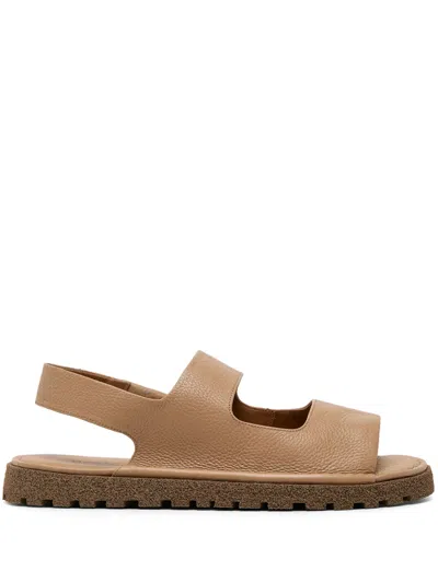 Marsèll Cut-out Leather Sandals In Brown