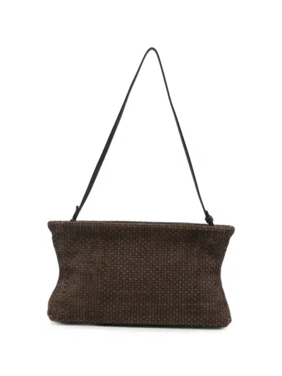 Marsèll Dipi Woven-design Clutch Bag In Brown