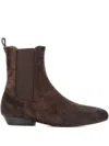Marsèll Elastic-panel Suede Boots In Brown