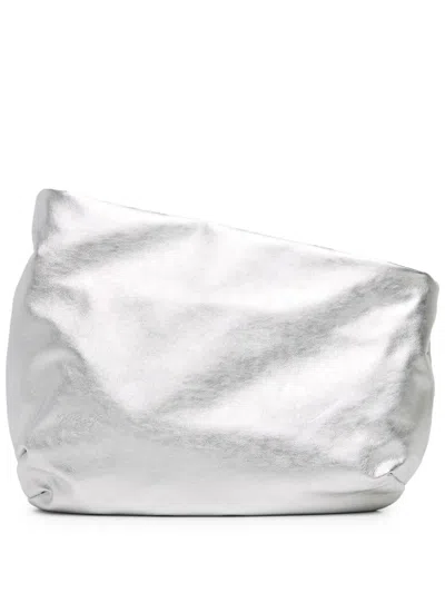 Marsèll Fanta Leather Shoulder Bag In Silver