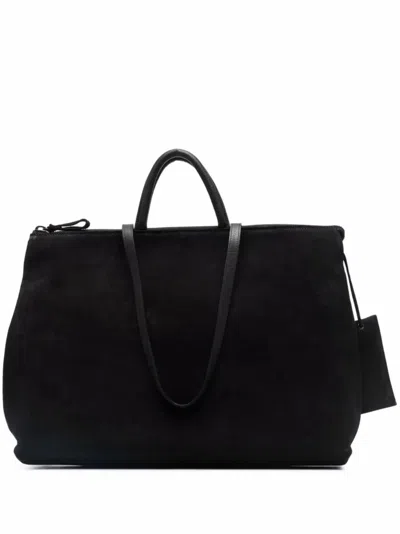Marsèll Fantasma Suede Tote Bag In Black