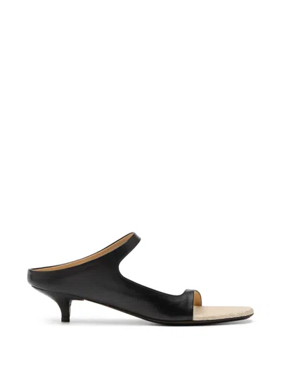 Marsèll Fiuto Double-strap Heeled Sandals In Black