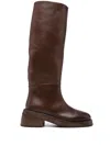 Marsèll Fondello 65mm Leather Boots In Brown