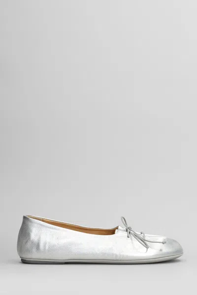 Marsèll Girella Ballet Flats In Silver Leather