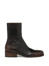 Marsèll Gnocco Burnished Leather Ankle Boots In Multi