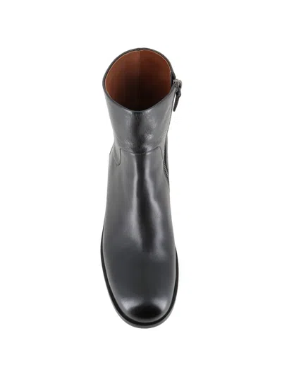 Marsèll Gnocco Side-zip Leather Ankle Boots In 블랙
