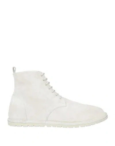 Marsèll Gomme Man Ankle Boots Off White Size 11 Calfskin