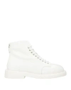 Marsèll Gomme Man Ankle Boots White Size 9 Calfskin In White