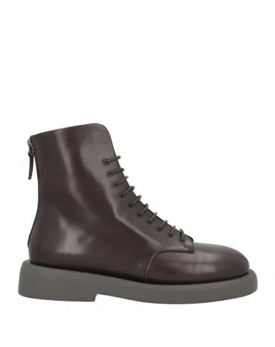 Marsèll Gomme Woman Ankle Boots Dark Brown Size 8 Calfskin