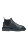Marsèll Gomme Woman Ankle Boots Midnight Blue Size 8 Calfskin In Black