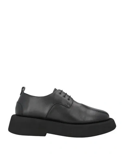 Marsèll Gomme Woman Lace-up Shoes Black Size 8 Calfskin