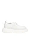 Marsèll Gomme Woman Lace-up Shoes White Size 8 Calfskin In White