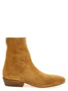 Marsèll Granblocco Suede Ankle Boots Block Heel In Brown