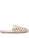Marsèll Interwoven-design Leather Sandals In Gold