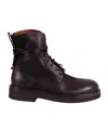 Marsèll Lace-up Ankle Boots In Burgundy