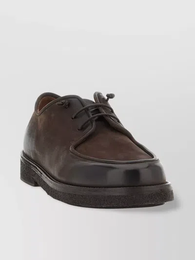 Marsèll Lace-up Derby Shoes Contrasting Sole In Brown