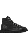 Marsèll Lace-up Leather Boots In Black