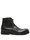 Marsèll Lace-up Leather Boots In Black