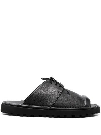 Marsèll Lace-up Open Toe Sandals In Black