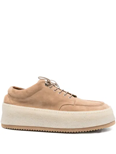 Marsèll Lace-up Platform Derby Shoes In Neutral