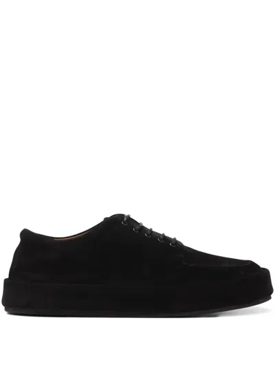 Marsèll Lace-up Rounded Derby Shoes In Black
