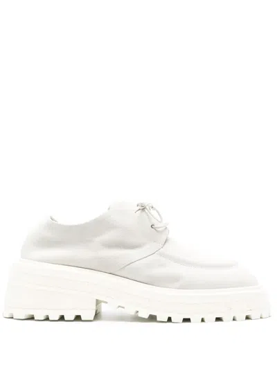 Marsèll Lace-up Suede Brogue Shoes In Grey