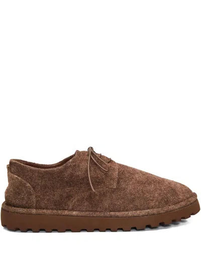Marsèll Lace-up Suede Derby Shoes In Brown