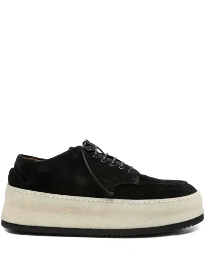 Marsèll Lace-up Suede Shoes In Black