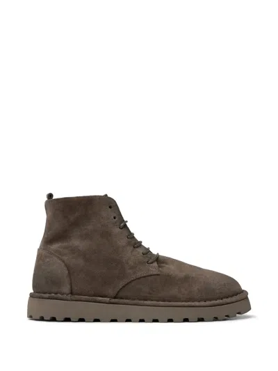 Marsèll Lace-up Suede Ankle Boots In Blue